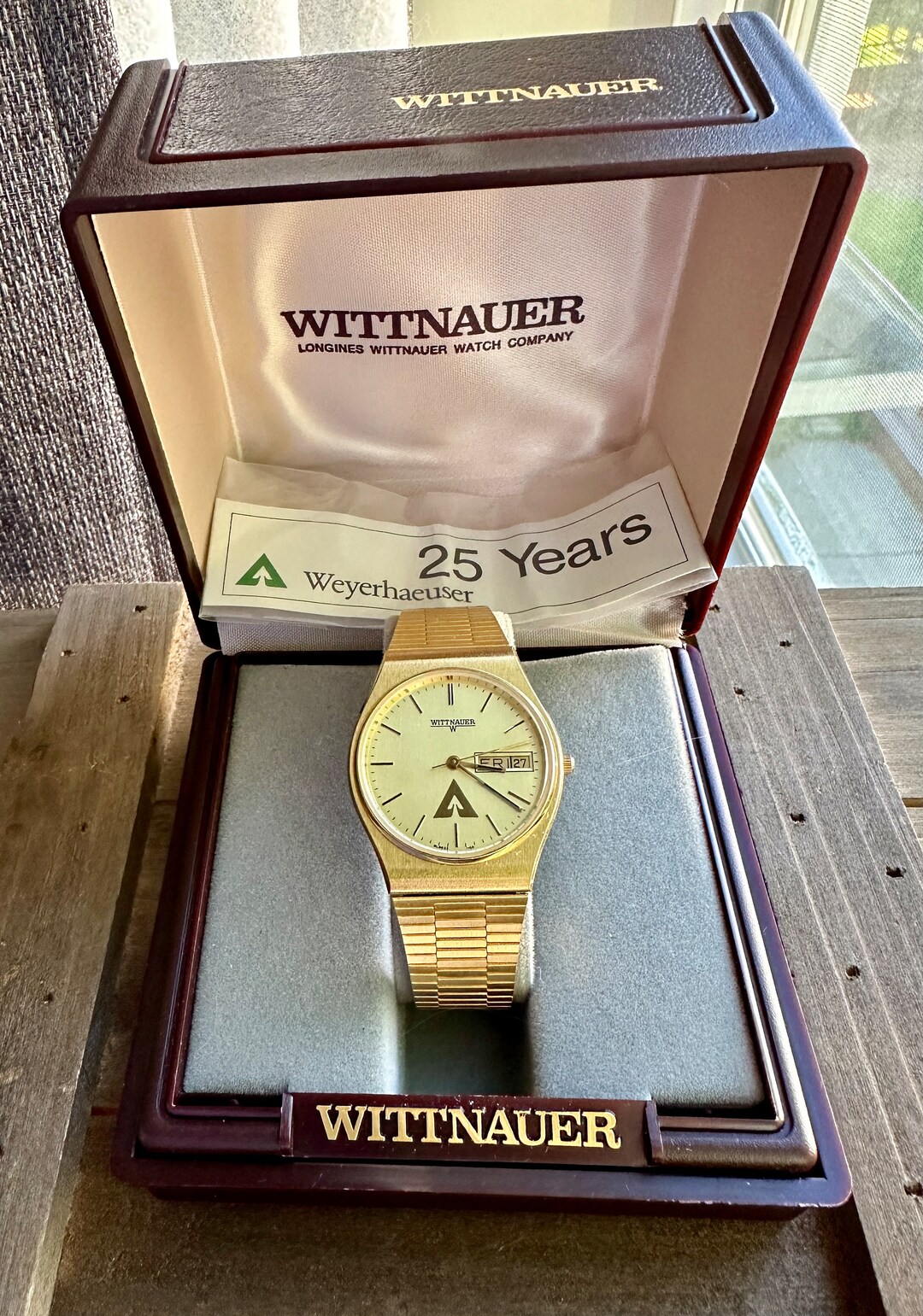 Vintage Weyerhaeuser Forest Products Wittnauer Watch Mens Etsy