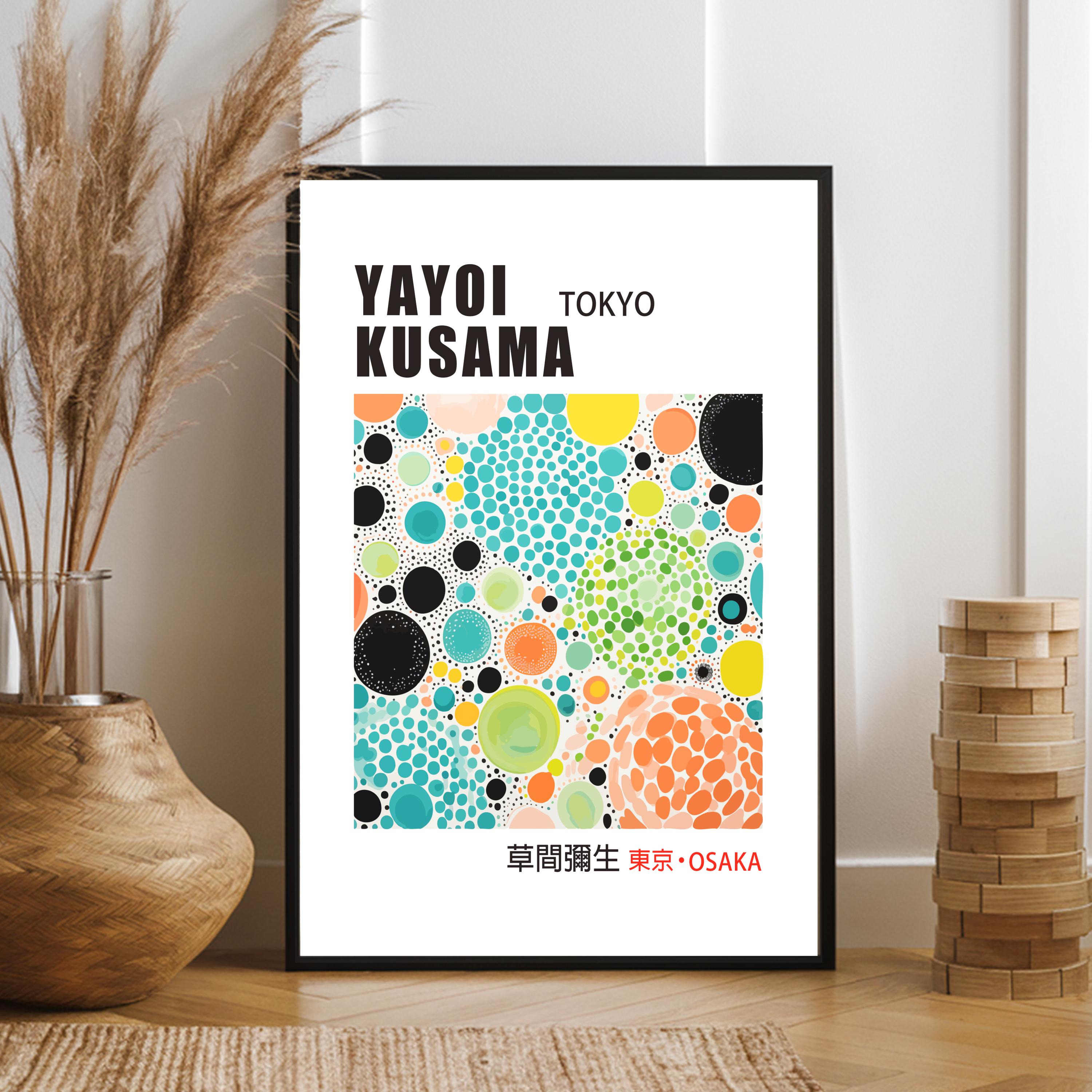 Yayoi Kusama's Signature Polka Dot Print Japanese Artist Digital ...