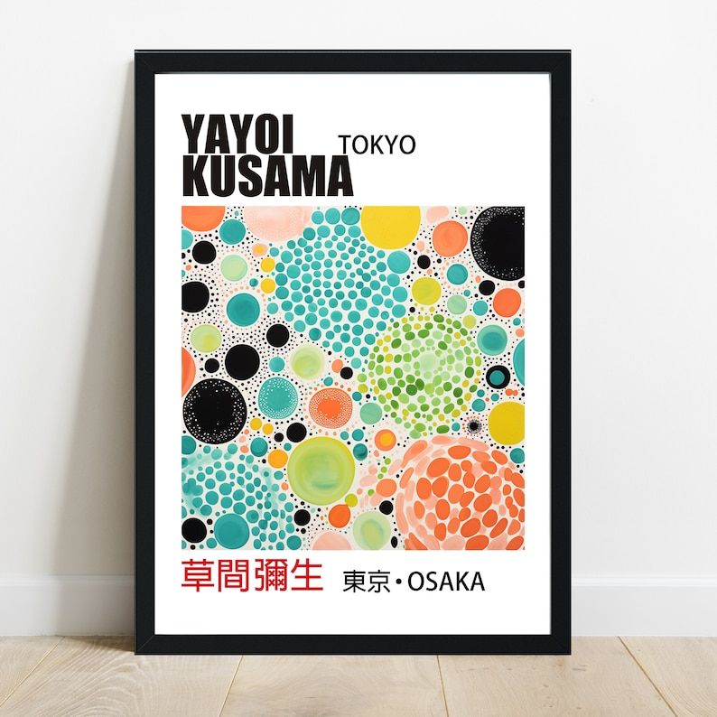 Yayoi Kusama's Signature Polka Dot Print Japanese Artist - Etsy UK