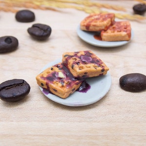 Miniature Waffles- Handmade 1:12 Scale Dollhouse Miniature Food
