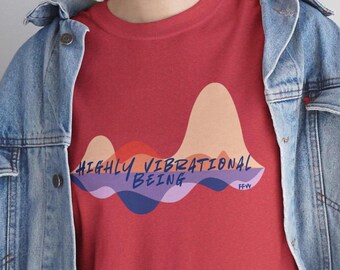 Camiseta Vibrational Being, con estampado de energía espiritual, unisex