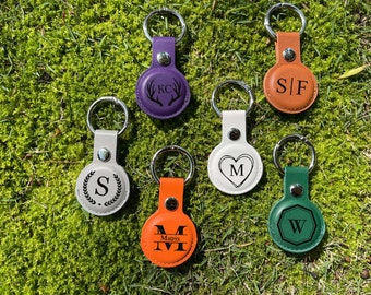 Personalized  Apple Air Tag Keyring, Custom Key Fob, AirTag Key Ring  Case, AirTag Case,Bike, Gift for him or her，dog,car