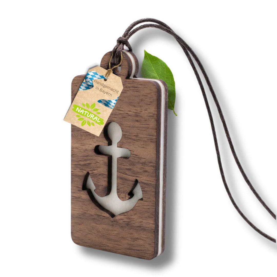 Car Air Freshener [anchor] Wooden Diffuser for Essential Oils, 100% ...
