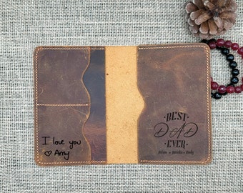 Personalized Leather Passport Holder: Monogram Travel Wallet