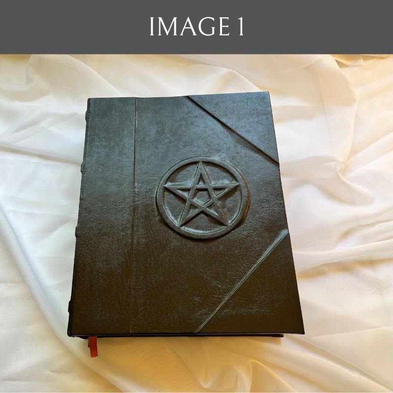 Pentagram Leather Journal: Large 7.5 X 10 Inches, 600 Blank Pages  Unleashing the Power of the Elements 