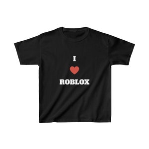 Roblox T-Shirt Summer Boys Girls Black Sweatshirt for Kids and