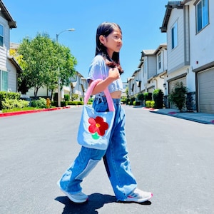 Sac à main petite fille pour enfant Sac à main pour fille Cadeau d'anniversaire pour enfant Sac fourre-tout en toile Sac à bandoulière pour enfant