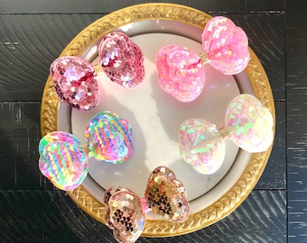 Sparkly Butterfly Hair Clips: Perfect Ponytail Bows for Girls, Glittery and Fun Accessories, Ideal Gifts for Daughters!