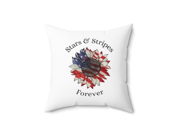 Patriotic, 4th of July, Star spangled banner, Independence, Freedom, sunflower, gift, American Flag