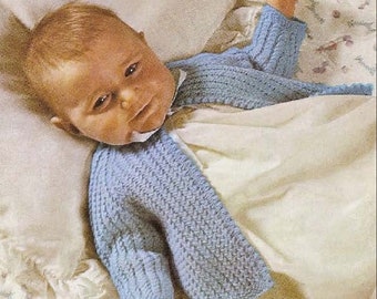 Knitting Pattern baby cardigan - Matinee Coat baby cardigan - vintage Knitting pattern instant digital download PDF