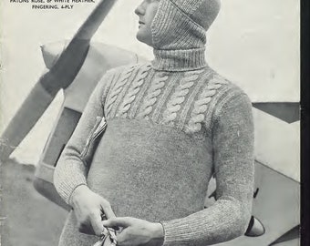 Almost Free knitting Pattern Classic Plain Unisex Aran sweater hat Mens Womens  PDF Instant download Aran instant digital download PDF