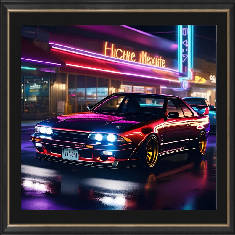 Nissan Skyline GTR R34 Scenery Painting Digital - Etsy