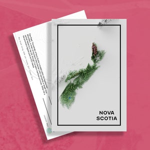 Nova Scotia | Topographic Postcard