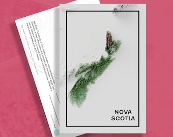 Nova Scotia | Topografische briefkaart