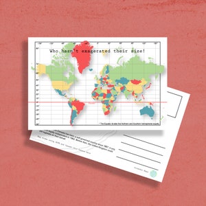 Postcard | World Map (Mercator)
