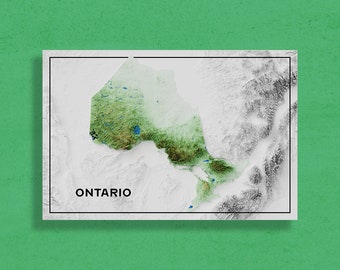 Ontario | Carte postale topographique