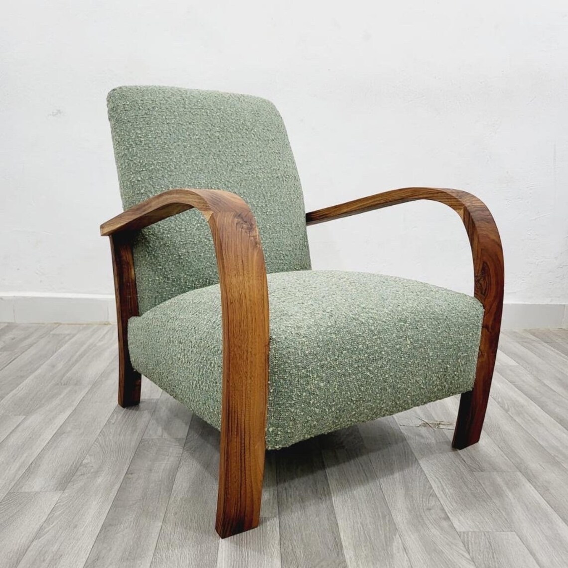 Set of 2 Mid Century Armchair Retro Lounge Chair Modern Chair Relax Vintage Style Chair Handmade