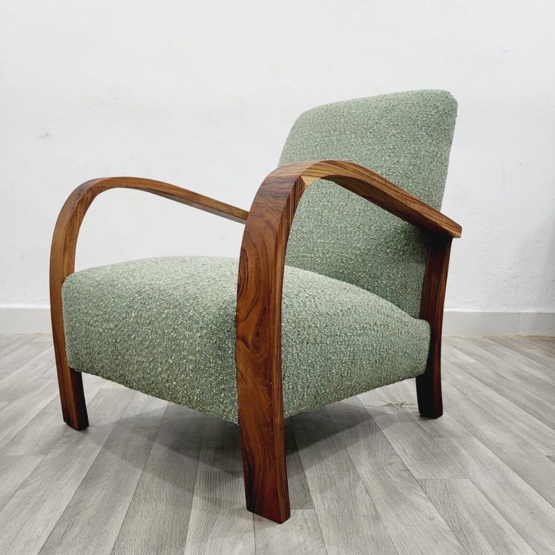 Set of 2 Mid Century Armchair Retro Lounge Chair Modern Chair Relax Vintage Style Chair Handmade