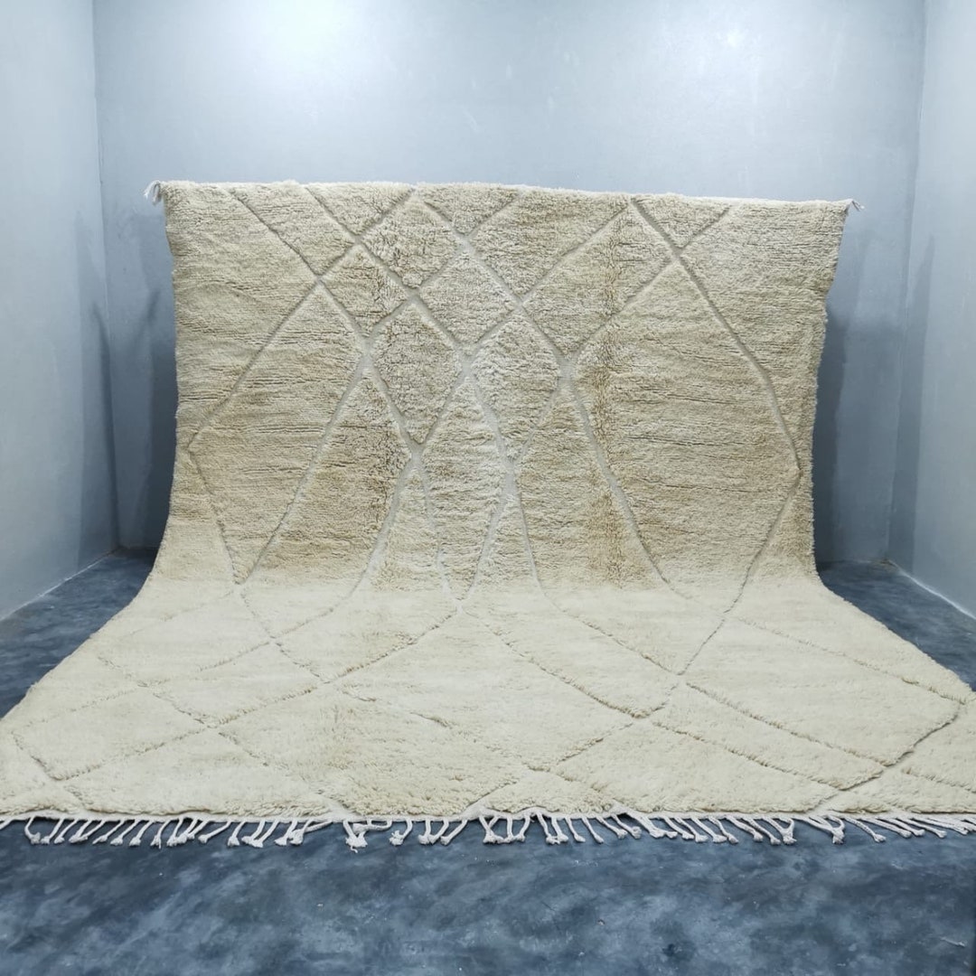 Moroccan Rug 10x13 Ft Hand Knotted Moroccan Rug Custom Rug Etsy