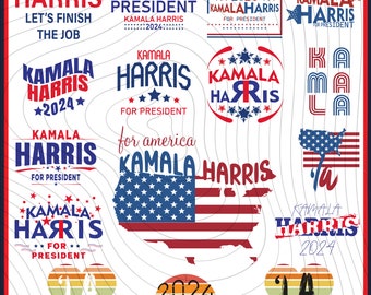 Madam President Kamala Harris 2024 PNG, President 2024 Svg, Kamala Harris President svg, Kamala Harris Png, Election 2024 Png, Kamala svg