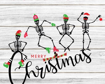 Dancing Skeleton svg,  Dancing Skeleton png, Christmas Skull svg, Skeleton Dance svg, Skeleton Dance png, Svg - Png - Eps - Pdf