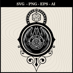Dungeons and Dragons Amazing Design svg, DND20, Dnd class Emblems, Dungeons Dragons svg, D20 Dice svg, Critical roll svg, Dnd Clipart