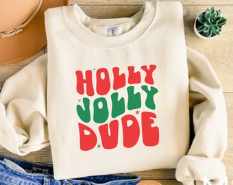 Holly Jolly Dude Christmas svg, Merry Christmas svg, Toddler Christmas svg, Holly Jolly Png - Svg - Png Eps - Pdf