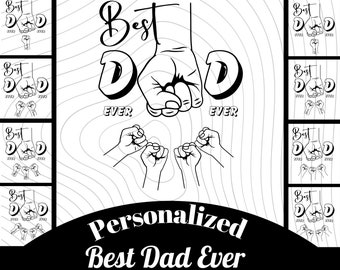 Fathers Day Svg Bundle, Dad svg, Fathers day svg, Papa svg, Best dad ever svg, Grandpa svg, Father and Son Png, Svg Cut Files For Cricut