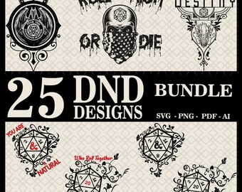 25 New Designs Dungeons and Dragons Svg Bundle, DND20, Dungeons Dragons png, Dice Sword svg, Choose Weapon svg, Critical roll svg