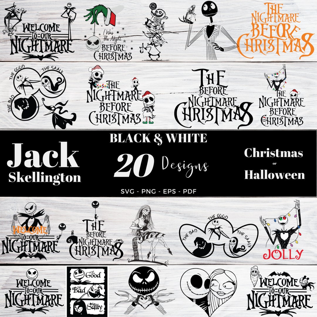 The Nightmare Before Christmas - Sciarpa Foulard Unisex Con Jack Skellington - Bianco/nero, 100% Poliestere, Merchandising Ufficiale EMP