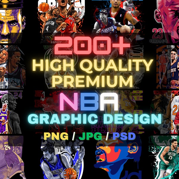 200+ High Quality & Premium NBA Graphic Design / Poster Design / Wallpaper design / T-shirt design