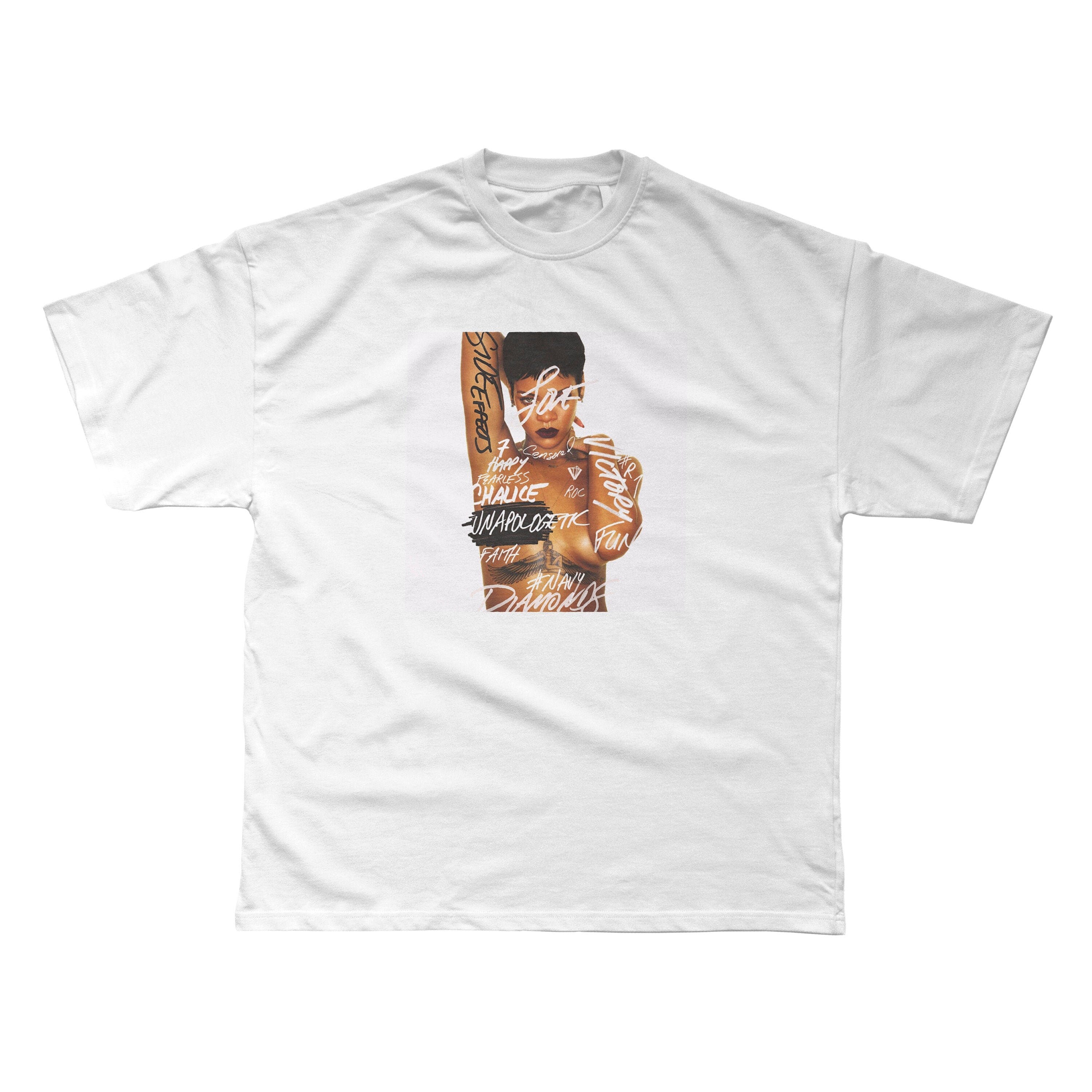 限定セール -SALE Unisex Deluxe Unapologetic - Shirt Rihanna T-shirt Etsy - ミュージシャン
