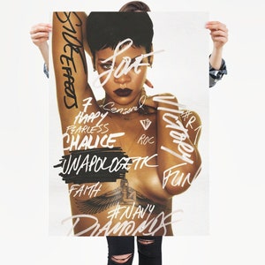Rihanna Poster - Unapologetic Deluxe Matte vertical poster