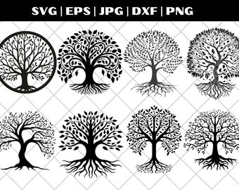Baum des Lebens SVG-Bundle, Baum des Lebens Clipart, Baum des Lebens SVG-Schnittdateien für Cricut, Familienbaum-Svg