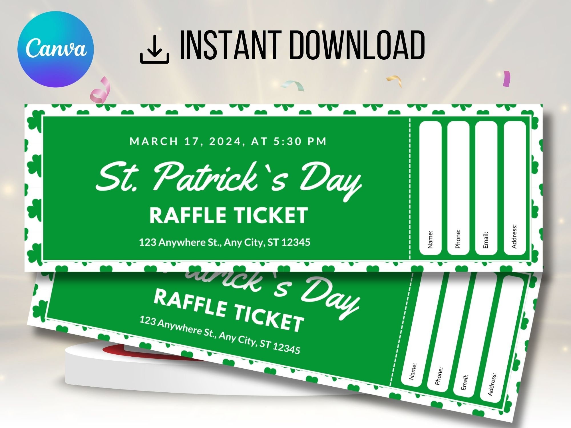 st patricks day raffle 2025