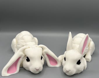 3D Printed Flexi Bunny Rabbit Toy: Articulating Fidget Toy