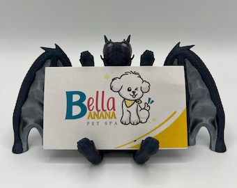 3D Printed Dragon Business Card Holder: Desk Decor