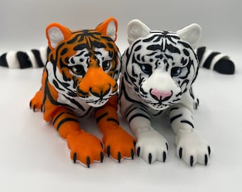 15 in Flexi Glieder Tiger: 3D Gedrucktes Fidget Spielzeug