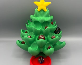 Tour de dés pour arbre de Noël : porte-dés D&D pour les fêtes