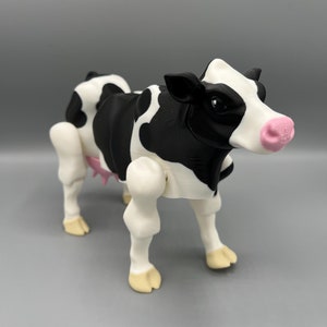 Articulating Flexi Cow Toy - 3D Printed Cow Toy - Fidget Cow Toy - Flexi Cow - Cute Animal Toy - Cow Lover Gift - Farm Animals - Stress Toy