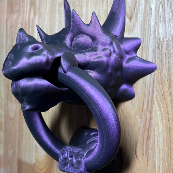 Dragon Door Knocker - Door Knocker - Dragon Art - Home Decor - Medieval Dragon - Door Bell - Door Hanger - Dragon Fans - Gift - Wall Art