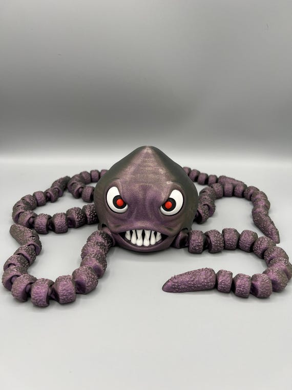 関節式クラゲモンスターおもちゃ：3Dプリントのフレキシブルフィギュア