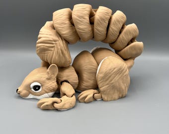 3D Printed Articulating Squirrel: Poseable Fidget Toy