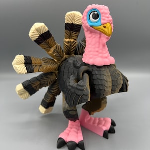 3D Printed Flexi Turkey Toy: Articulating Fidget Figurine
