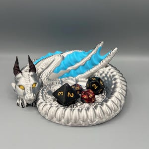 Dragon Nest Dice Guardian - 3D Printed Dice Holder - Dice Storage - Tabletop Gaming Accessory - Gaming Gift - DnD Dice Tray - Dragon Tray