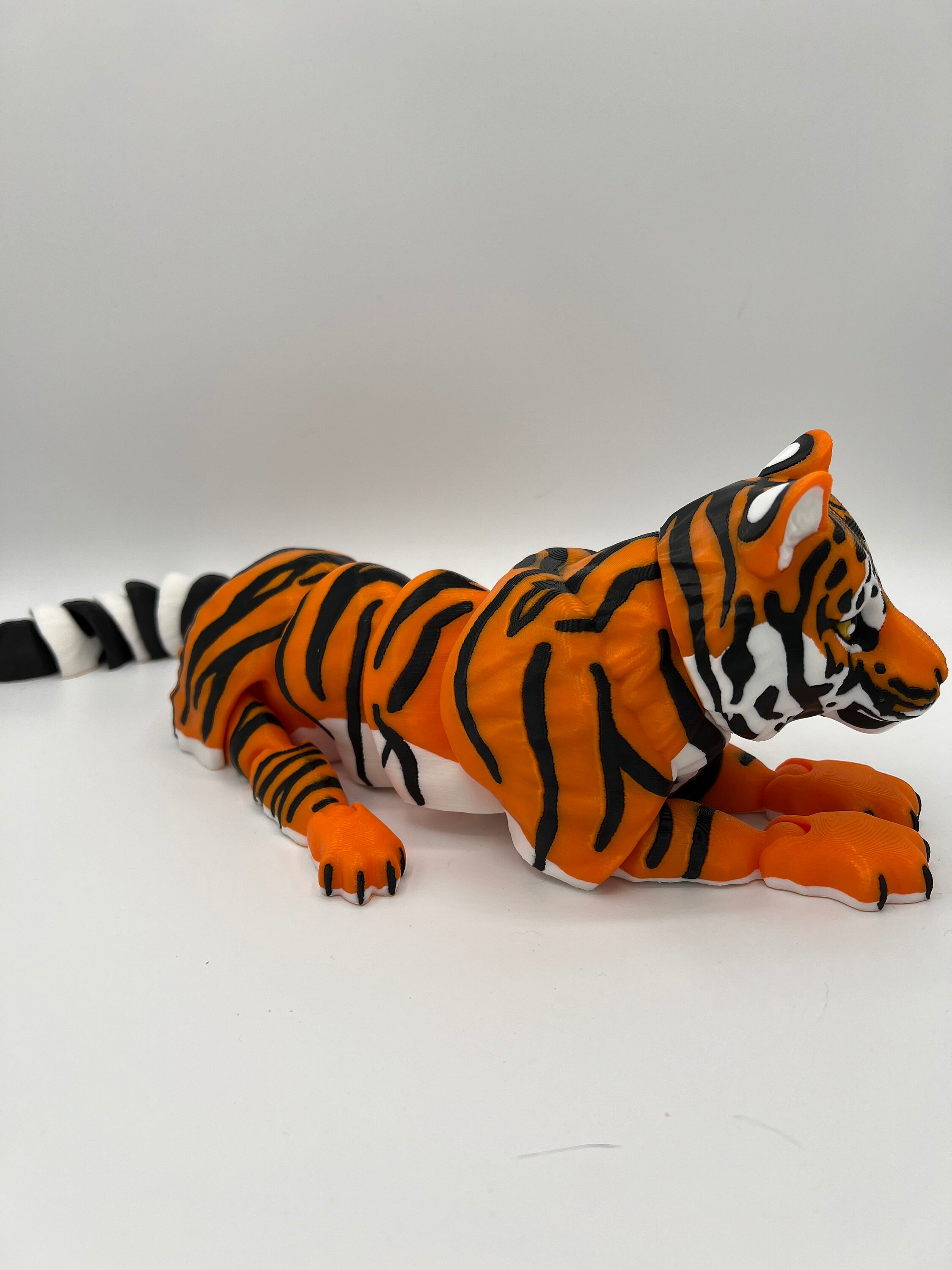 15in Flexi Articulating Tiger: 3D Printed Fidget Toy - Etsy