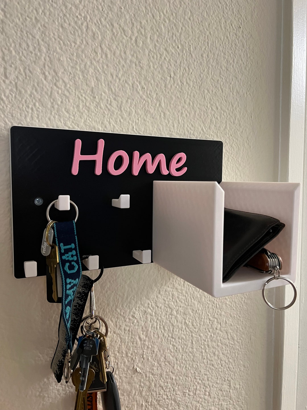 Wall Mounted Home Key and Wallet Hanger Key Organizer Wallet Holder Key