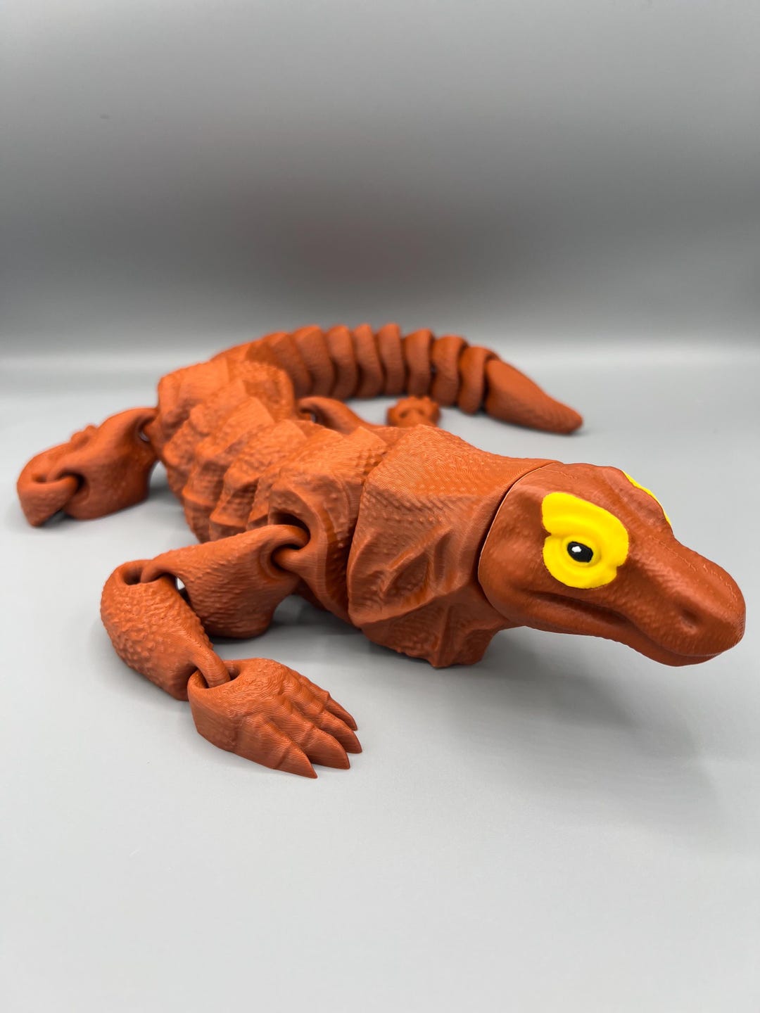 3Dプリントされたコモドドラゴンの関節式おもちゃ - 23インチ Flexi