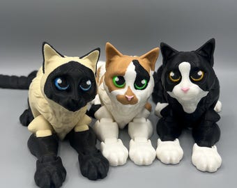 3D Printed Flexi Cat: Articulating Fidget Desk Toy