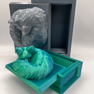 Sleeping Fox Book Box: Miniature Storage Container